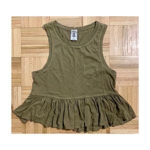 Free People (We The Free) | “Continental” ruffled sleeveless peplum top